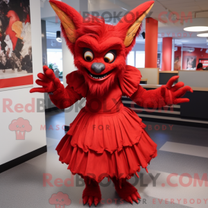 Red Chupacabra mascot...