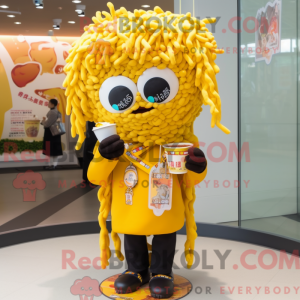 Gul Ramen maskot kostume...