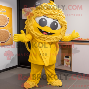 Gul Ramen maskot kostume...