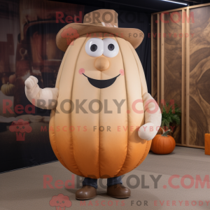 Beige Pumpkin mascot...