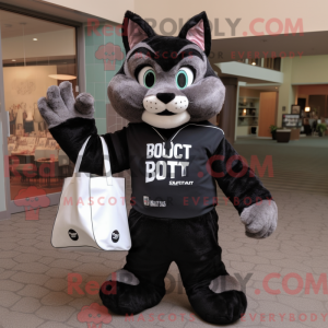 Black Bobcat mascot costume...