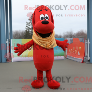 Red Hot Dogs mascot costume...