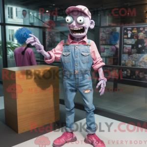 Pink Undead mascot costume...