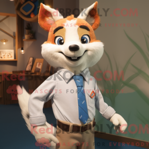 Cream Fox-maskotdraktfigur...