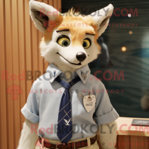 Cream Fox maskot kostume...