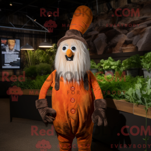 Rust Carrot mascot costume...