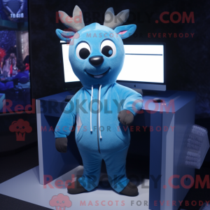 Blue Deer maskot...