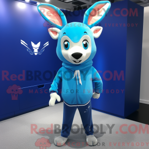 Blue Deer-mascottekostuum...