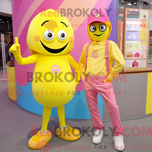 Lemon Yellow Pink mascot...