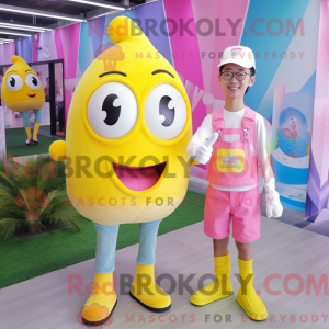 Lemon Yellow Pink mascot...