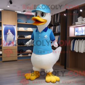 Sky Blue Goose mascot...