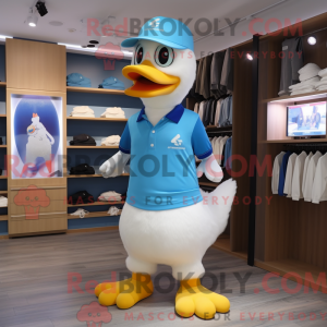 Sky Blue Goose maskot...