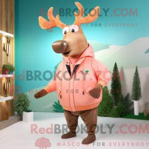 Maskottchenkostüm Peach Elk...