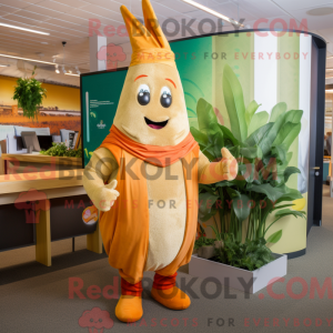 Gold Carrot mascot costume...