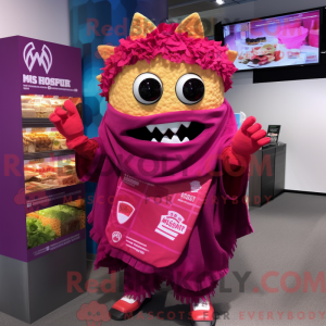 Costume de mascotte Magenta...