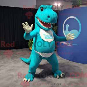Costume mascotte de T Rex...