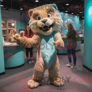 Blågrøn Smilodon...