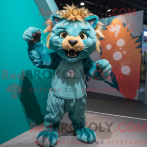 Blågrønn Smilodon...