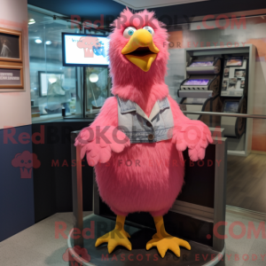 Pink Hens maskot kostume...