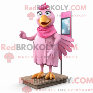 Pink Hens maskot kostume...