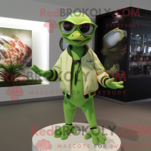 Limegrønn Pterodactyl...