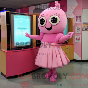 Pink Television mascot...