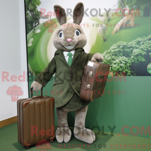 Olive Rabbit mascot costume...