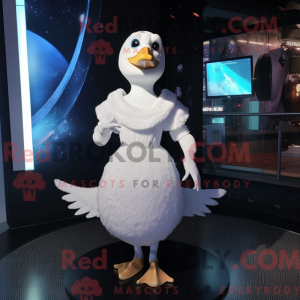 White Goose maskot kostume...