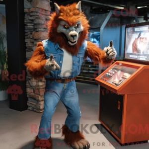 Rust Varulv maskot kostume...