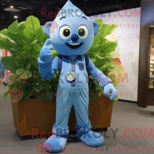 Sky Blue Spinach mascot...