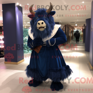 Navy Yak maskot kostume...