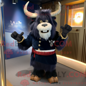 Navy Yak maskot kostume...