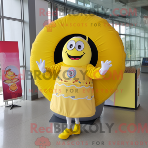 Lemon Yellow Donut mascot...