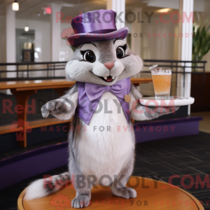 Lavendel Chipmunk maskot...