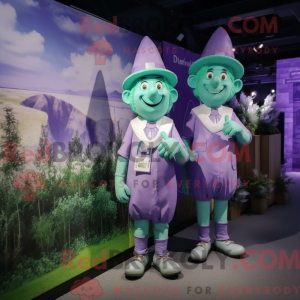Lavender Leprechaun mascot...