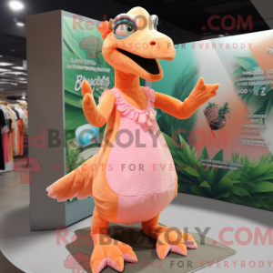 Peach Deinonychus maskot...