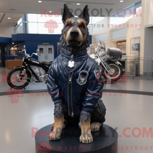 Navy Dog-mascottekostuum...