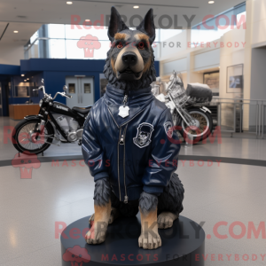 Navy Dog maskot kostume...