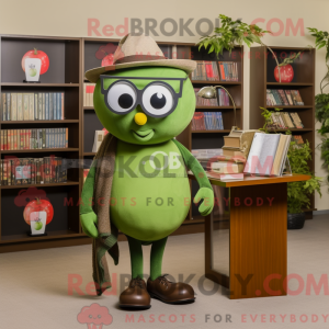 Olive Plum maskot kostume...