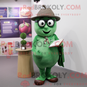 Olive Plum mascot costume...