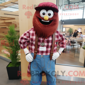 Maroon Spaghetti mascot...