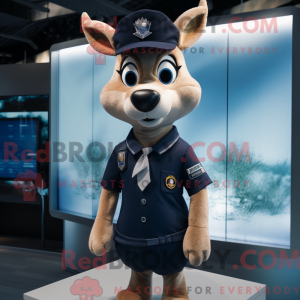 Navy Deer mascot costume...