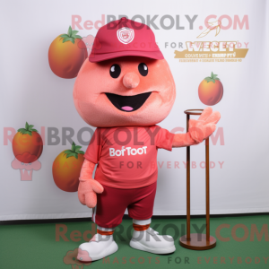 Peach Beet mascot costume...