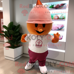 Peach Beet mascot costume...