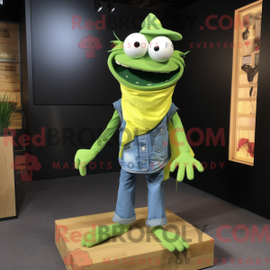 Lime Green Moussaka mascot...