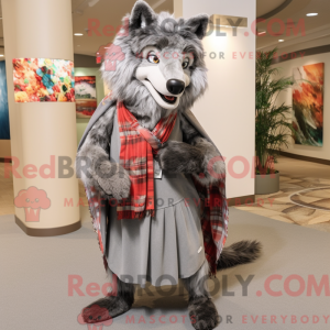 Gray Wolf mascot costume...