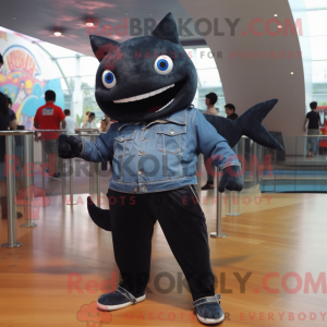 Black Tuna mascot costume...