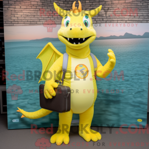 Lemon Yellow Dragon mascot...