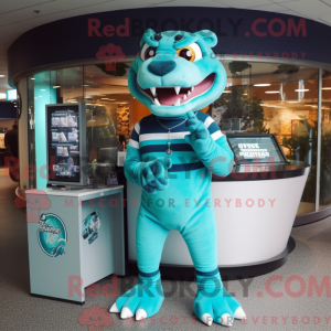 Teal Saber-Toothed Tiger...