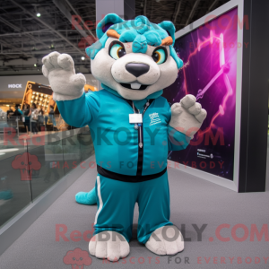 Teal Saber-Toothed Tiger...